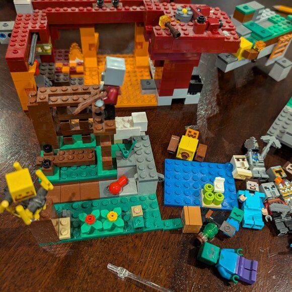 ⛏️ LEGO Minecraft Lot – Minifigs, Terrain, TNT, Mobs – Incomplete Sets - Picture 2 of 8
